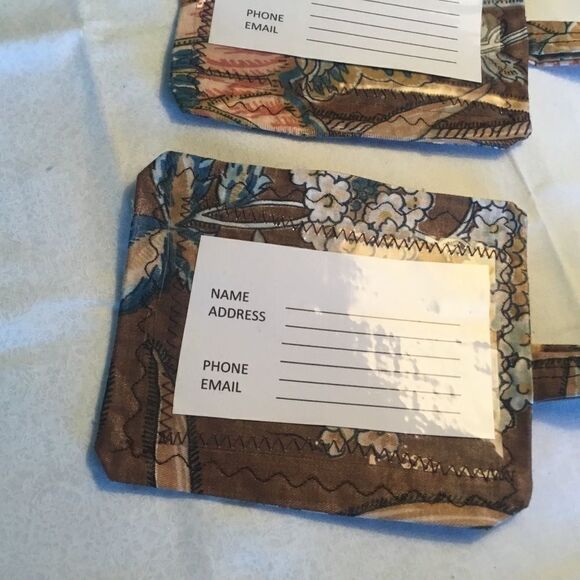 NWOT Set of 3 Handmade Luggage/Backpack Tags - Picture 5 of 5